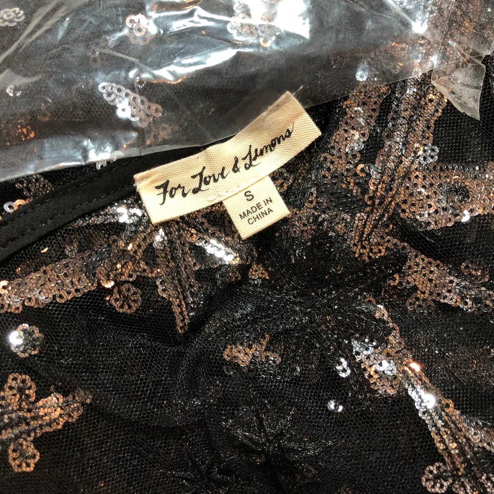 NWOT For Love and Lemons Stardust Mini Dress - Picture 5 of 5